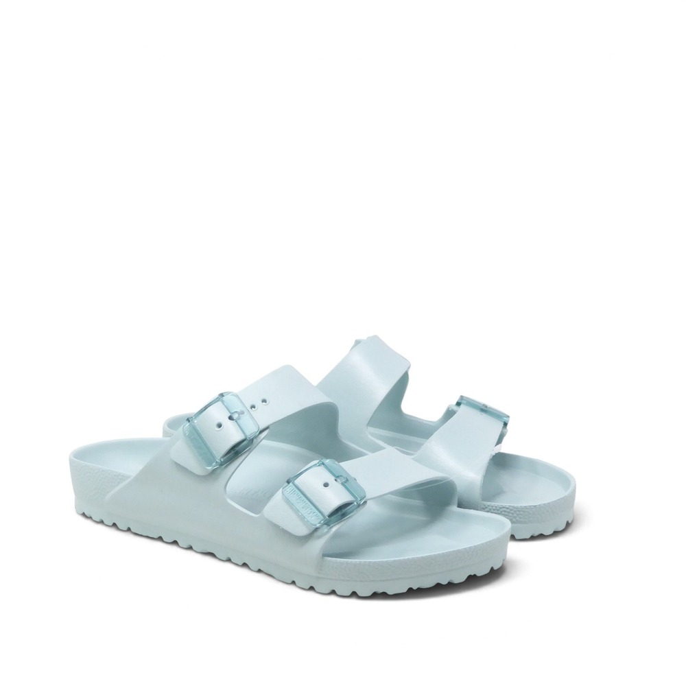 NEW Birkenstock Womens EVA Arizona Sandals Stealth Buckle Surf Green 41 / 10 N